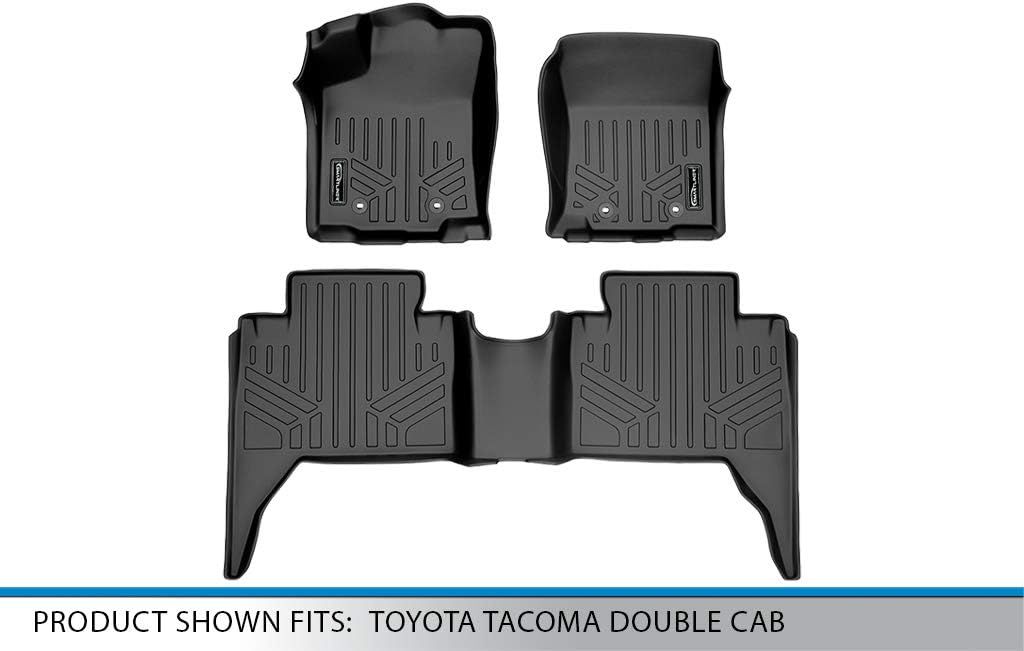 MAXLINER Custom Fit Floor Mats 2 Row Liner Set Compatible with 2018-2023 Toyota Tacoma - Image 5