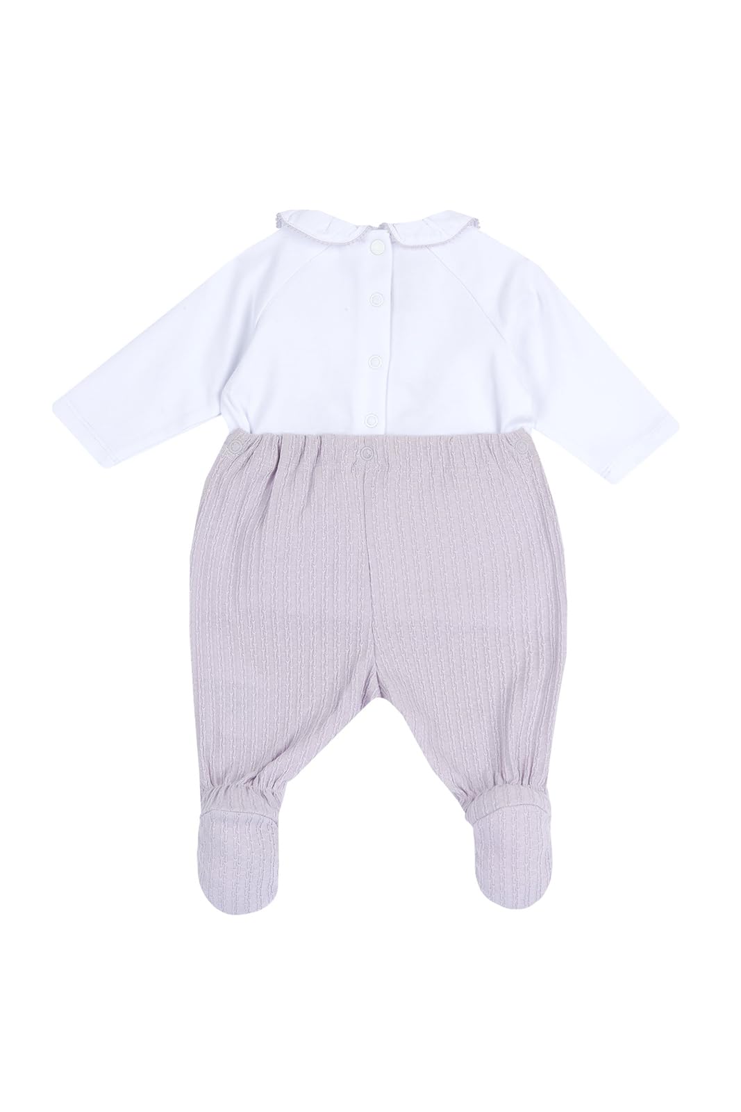 Chicco, Grenouillère Bébé Fille, Grenouillère en Coton Doux et Léger, avec Ouverture Dorsale et Entre Jambes Pratique, Idéale Conçu en Italie, Vêtements Bébé 0-24 Mois
