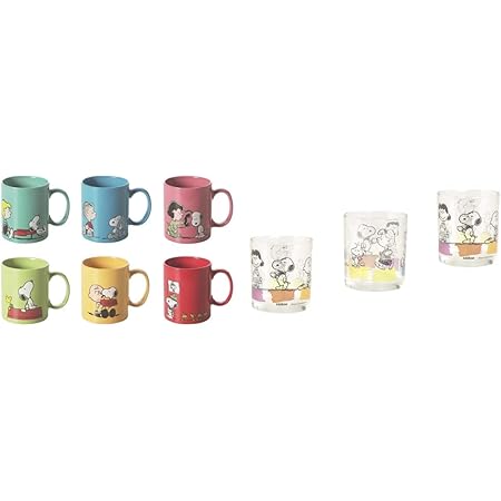 Set 6 Bicchieri In Vetro Peanuts Excelsa 250 Ml – Bicchieri Acqua Trasparenti Con Decoro Snoopy E Amici, Lavabili In Lavastoviglie - 3