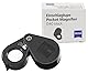 ZEISS Einschlaglupe D40 black, 10-Fach Vergrößerung, Diamantlupe, Limited Black Edition