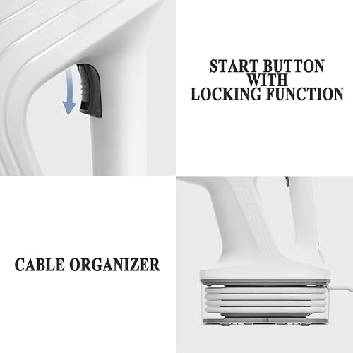 Miniatura 5 de Trapeador de vapor 24 en 1, limpiador de trapeador de vapor 24 en uno para laminado, madera dura, azulejosalfombra de cocina, vaporizador de mano