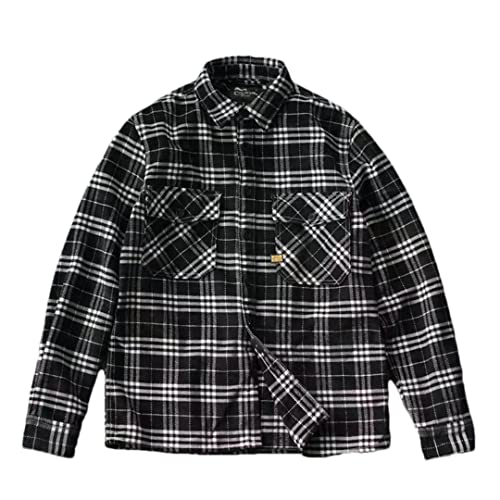 Chemise velours côtelé homme noire pour éviter le froid S