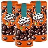Conguitos Original 190 g es un snack delicioso que combina cacahuetes tostados con una cobertura de chocolate con leche (43% de cacao).