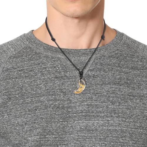 COAI Unisex Kette mit Japanischem Magatama Anhänger