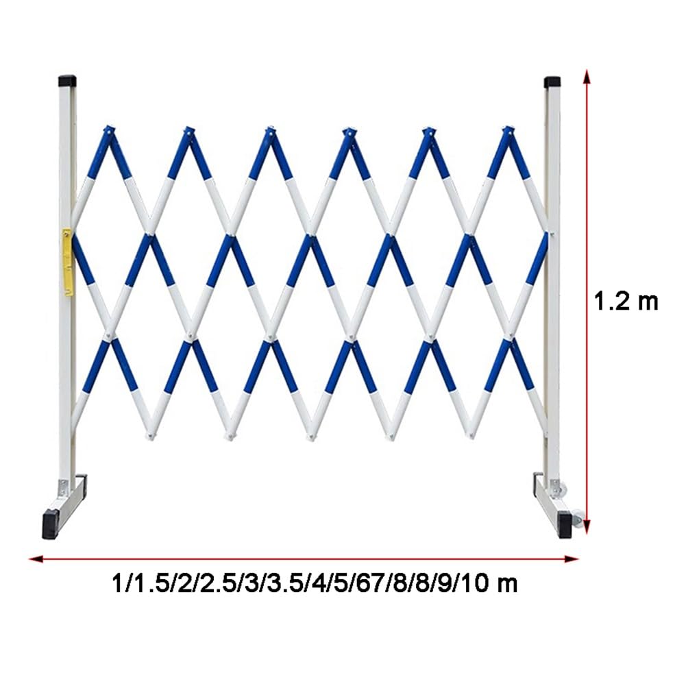 Barrera plegable portátil retráctil para control de acceso de construcción rápida, seguro de tráfico