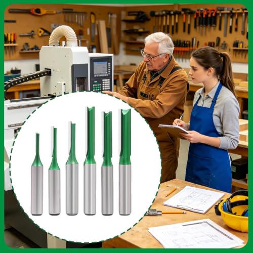 Fresa recta de 8 mm para fabricar muebles de madera en casa 3