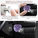 Rebvugr Bling Car One-Touch Start Button, Push Start Button Cover, Heart-Shaped One Touch Engine lgnition Switch Knob Sticker, Auto Decorative Ignition Rocker Lever for Most Cars (Purple #1)