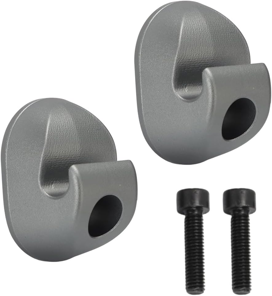 Motoparty Aluminum Sun Visor Clips for Kenworth Peterbilt Interior Upgrade Replacement for S16-1023-661 (F01377-2) 2Pcs