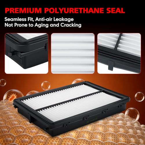 Image of Premium Engine Air Filter for Hyundai Elantra 17-20, Kona 18-23, Veloster 19-21, Kia Forte 19-23, Forte5 20-23, Soul 20-23 - 1.4L 1.6L 2.0L, Replaces CA12057, 28113-F2000, AF5265,AF10077