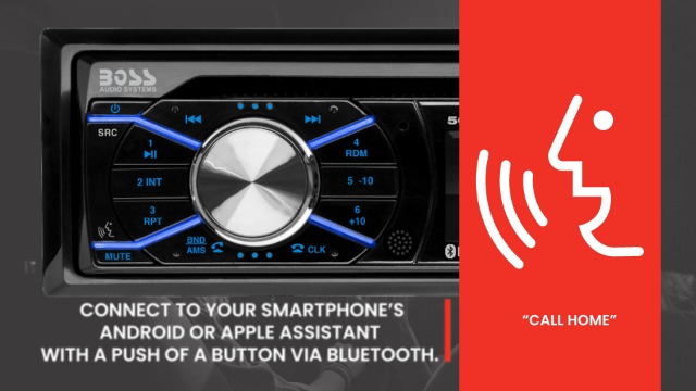 BOSS Audio Systems 508UAB Car Stereo - Single Din, Bluetooth, CD