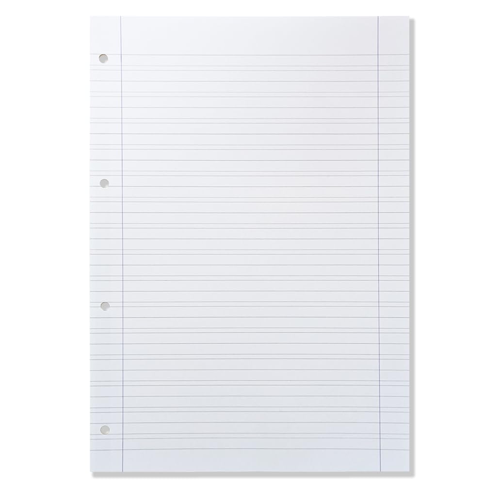 BM BeMore Ricambi Bandup A4 Con Banda Rinforzata Rigatura B Righe Con Margini 40 Fogli Carta 90G/Mq