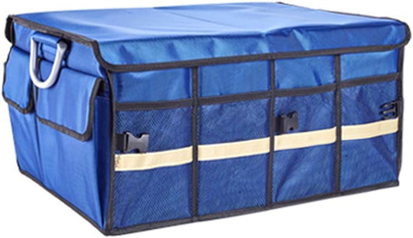 CMJLBM Car Trunk Organizer with Lid Large Collapsible Foldable Heavy Duty Oxford Fabric Storage Box with Handles, Dividers, Side Pockets, Mesh Bags for SUV, Truck, Indoor Uses (Rosepink, M) : Home & Kitchen