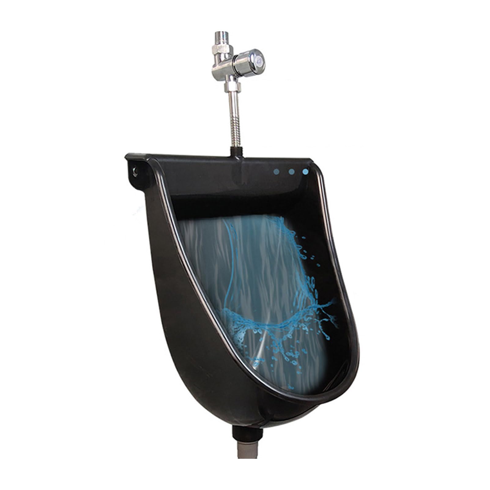 Großes Outdoor-Wasserloses Urina für Männer,Kunststoff-Badezimmer-Spritzwassergeschützte Spül-Urinale mit Spülventil,Wandmontierter Urin-Umleiter Outdoor-Camper-Urinale tragbares Männer-Urinal
