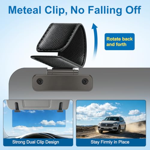 Image of Sun Visor Extender for Car, Visor Extender Attachment for Car, Flip-Up Visor Extender Sun Blocker UV400, Polarized Sun Visor Extender, Anti-Glare, UV Protector (1 Pack, Small)