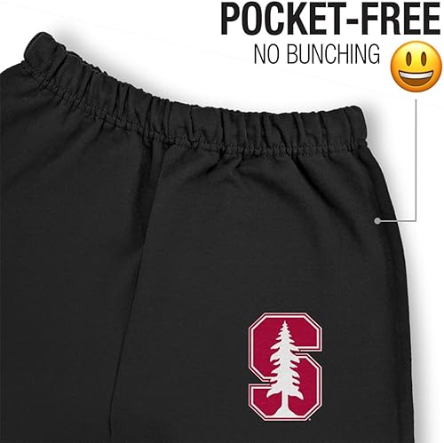 Miniatura 3 de LOGOVISION Pantalones deportivos para hombre, colección negra con logotipo primario universitario
