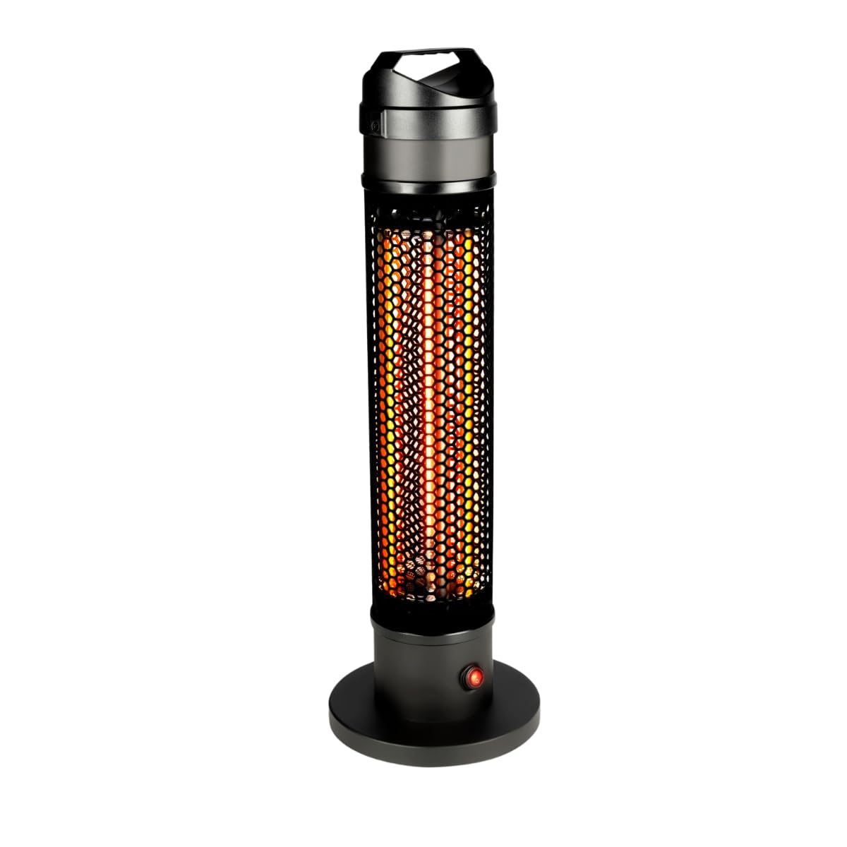 alpina Infrarotheizung TBH800 - Infrarot Heizstrahler 800W - für Innen und Außen - Elektroheizkörper Freistehend - Terrassenheizer - Zeltheizung - IP44 Zertifiziert - Schwarz