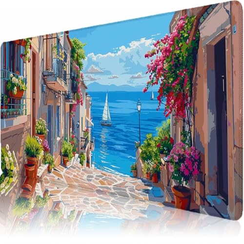 ��^ �}�E�X�p�b�h 80*30cm *0.3cm �@�ׂȈ�� �f�X�N�}�b�g ���� �ϋv�����ǂ� �}�E�X�p�b�g ����~�߃S���� �L�[�{�[�h�p�b�h �z�[���I�t�B�X �T�����[�}�� �e�����[�N �f�X�N���[�N ������� �Q�[�~���O PC �Ή� [�C�̌i�F/���b�g]