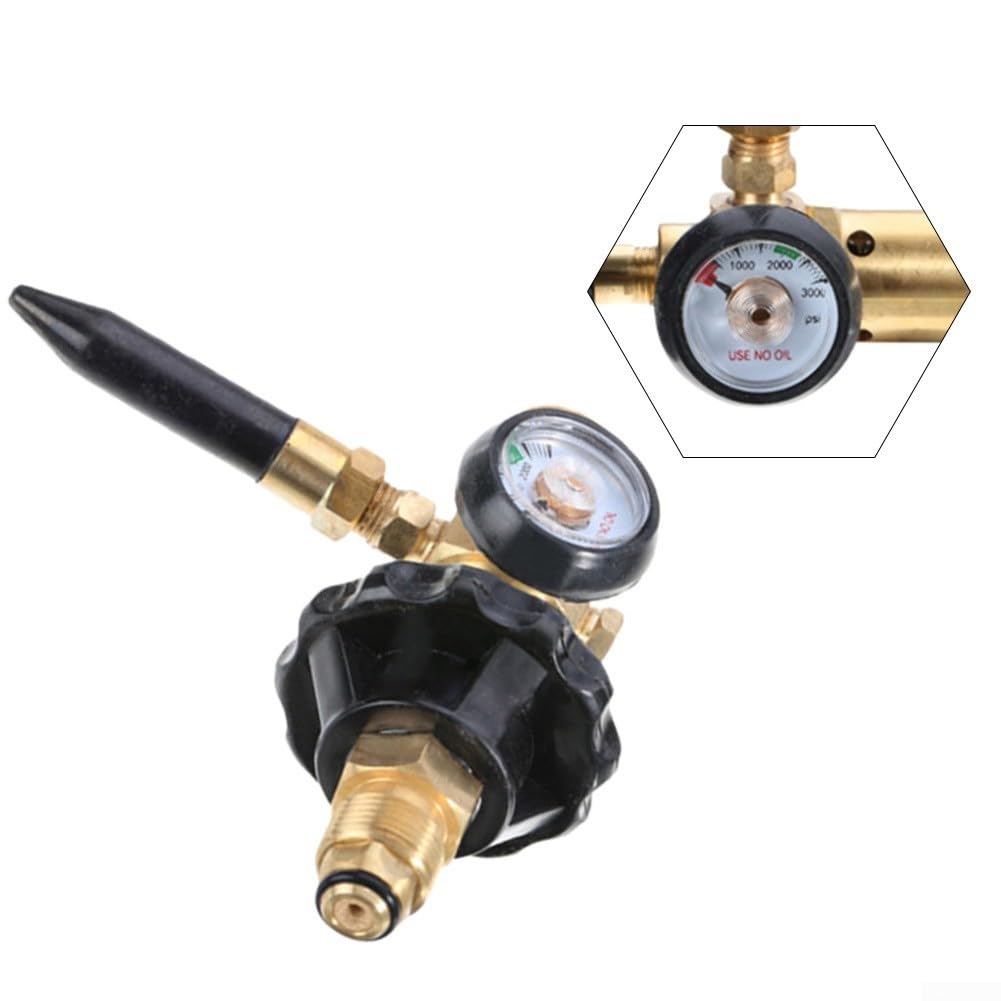 Regolatore di pressione dell'elio, riduttore di pressione della bombola del gas per gonfiaggio del palloncino del serbatoio dell'elio (A)