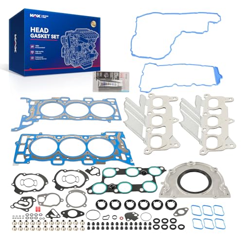 Image of KAX Engine Cylinder Head Gasket Set Compatible with Chevrolet Traverse /Buick Enclave 2009-2017, GMC Acadia 2009-2016, Acadia Limited 2017, Saturn Outlook 2009-2010, Head Gasket Kit, OE# HS26376PT-5