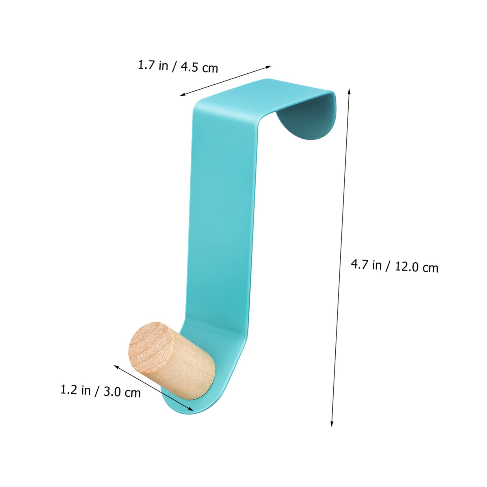 Ciieeo Space-Saving Door Hooks Pack of Pink Over The Door Coat Rack for Bathroom Laundry Bedrooms