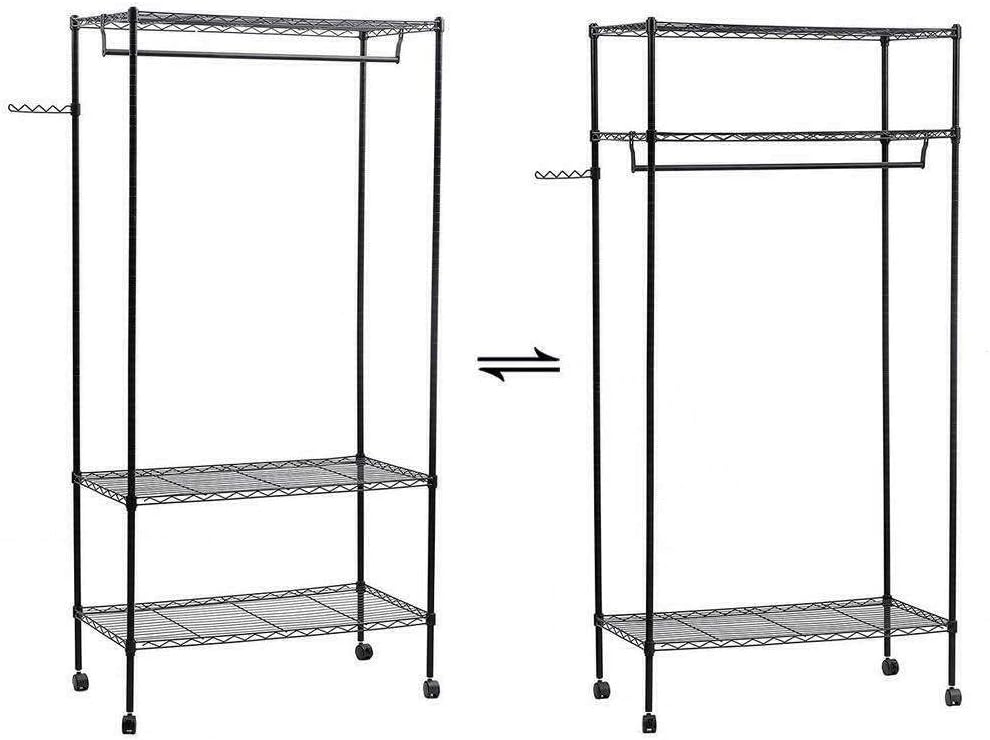 LKOP 2 Tier Closet Closet-storage-and-organization-systems Closet organizers and storage Storage shelves Shoe storage Clothes rack Closet shelves Clothing rack Closet organizer Closet organizati