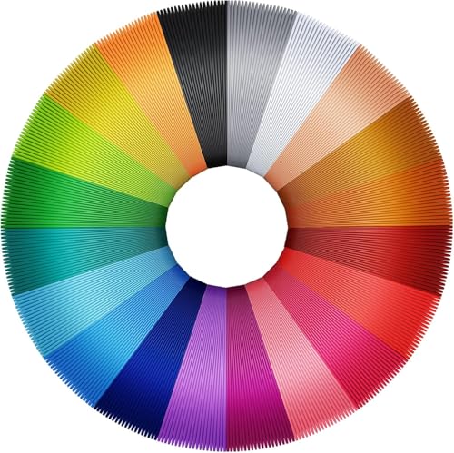 Filamento PLA para materiales de impresión 3D (20 colores x 5 m)