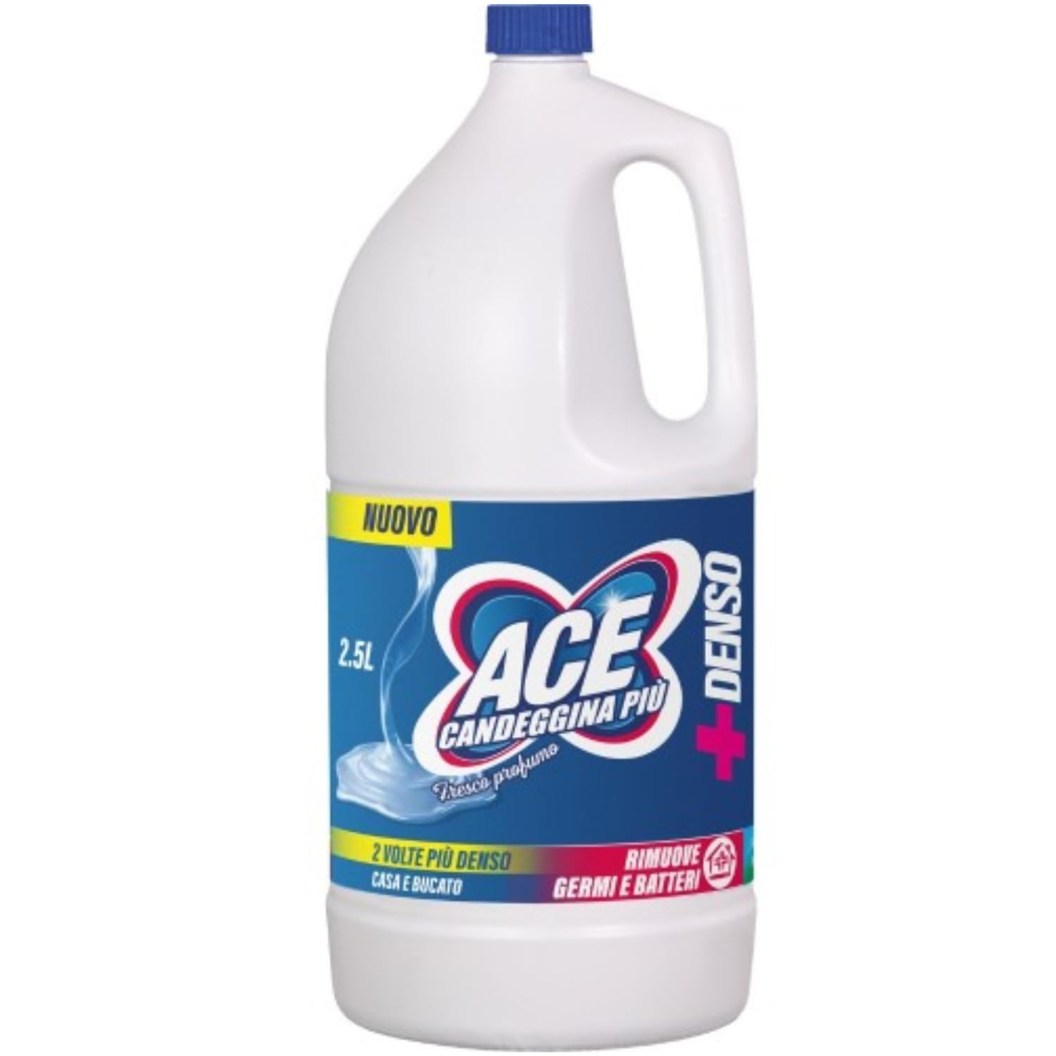 Candeggina Densa con Fresco Profumo 2,5L – Pulizia Profonda Multiuso kit con Spugna Brandizzata SPESA & RISPARMIO Inclusa – Variazioni 4/8/12 Pezzi (12)