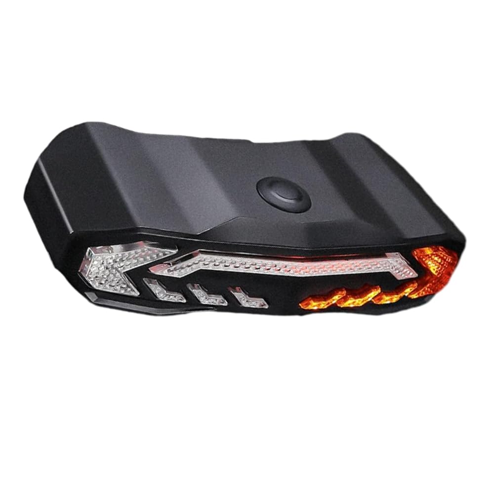 Riloer Tylne światło rowerowe LED, 1 opakowanie, ładowanie USB tylne światła rowerowe, światło ostrzegawcze, wodoodporne tylne światło rowerowe