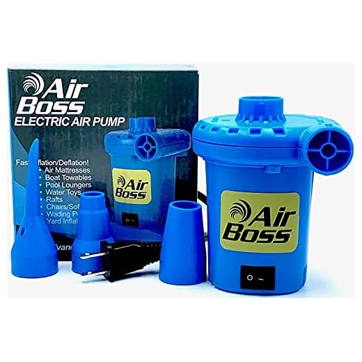 Air Boss 120V Electric Air Pump for Inflatables, Super Fast 1,000 Liters (264 Gallons) Air Per Minute, 3-4 Times Faster than Most, 2019 Enhanced, Mattress, Boat, Raft, Pool Floats, Airbed