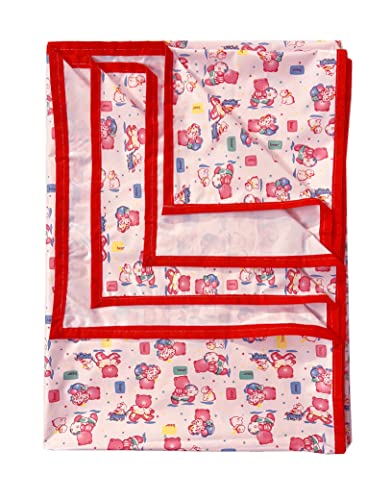 Image of EcoSoft Plastic Sheet,PVC Sheet for Kids,Rubber Sheet for Babies,Bed Wetting Protector(90 x 135 cm) (Pink BABYBEAR)