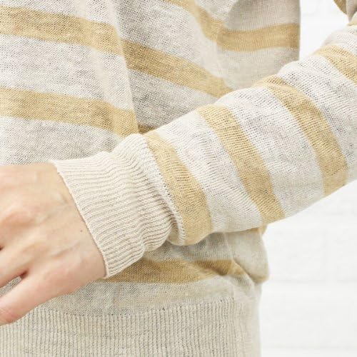 SOIL(ソイル)リネン ボーダー クルーネック カーディガン・GNSL1433-0341401【トップス】    レディース 女性 誕生日プレゼント ギフト 正規品 新品 Amazon.co.jp: [ソイル] リネン ボーダー クルーネック カーディガン