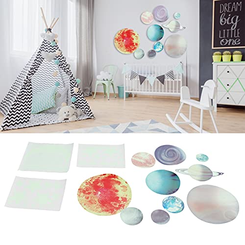 Vinilos decorativos luna y estrellas luminosas para pared miniatura 2