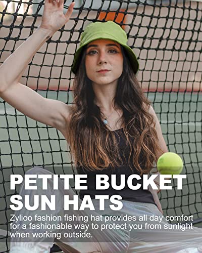 Zylioo Small Size Summer Reversible Bucket Sun Hats,Double-Sided Beach Fishing Hat,Unisex Packable Outdoor Travel Hats #TOP2