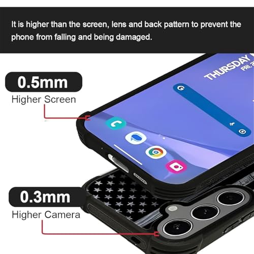 Coque Samsung S24 S25 Plus drapeau américain en TPU antichoc - 3