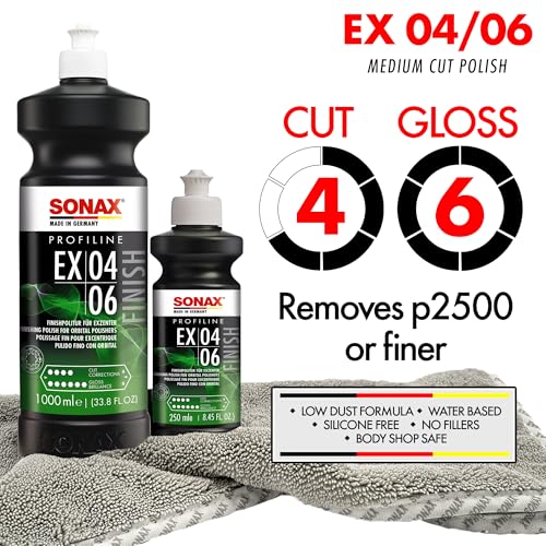 Sonax Profiline Ex 04-06 Lucidante Auto (250 Ml) Rimuove Graffi Profondi, Regala Brillantezza Eccezionale. Sicuro Senza Ologrammi | Art. N. 02421410 - 2