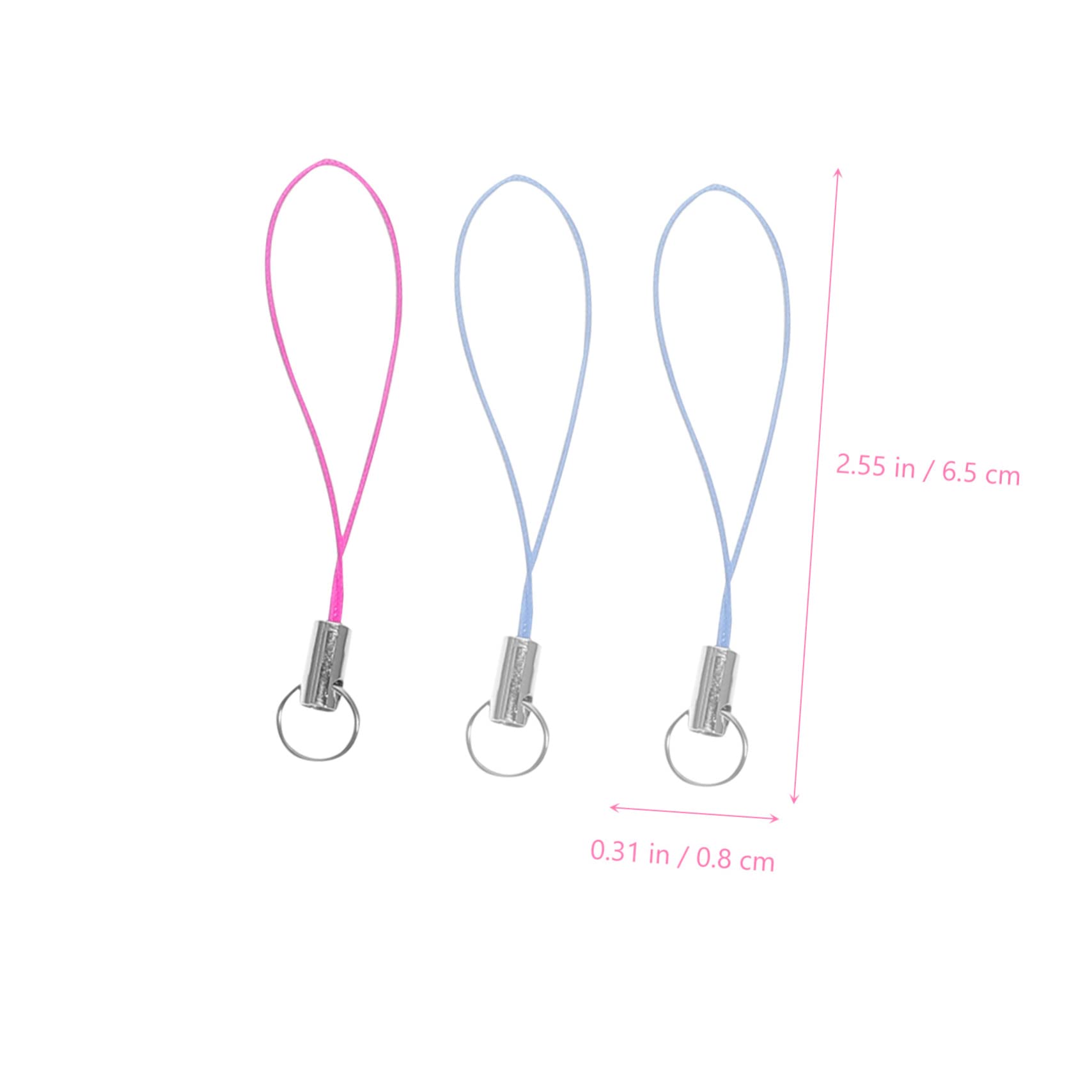 400piezas Cuerda Decorativa Para Teléfonos Móviles Lanyard Anillo De Accesorios De Para Colgar Llaves y Objetos Pequeños