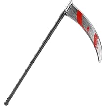Grim Reaper Scythe Costume Prop, Detachable Plastic Weapon for Halloween