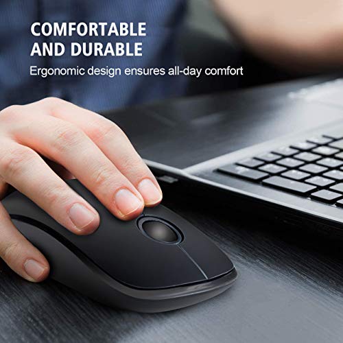 NexiGo Wireless Slim Portable 2.4G Optical Mouse - Travel Cordless Mouse for Notebook, PC, Laptop, Computer, MacBook (Black) by NexiGo - Used condition - Image 4