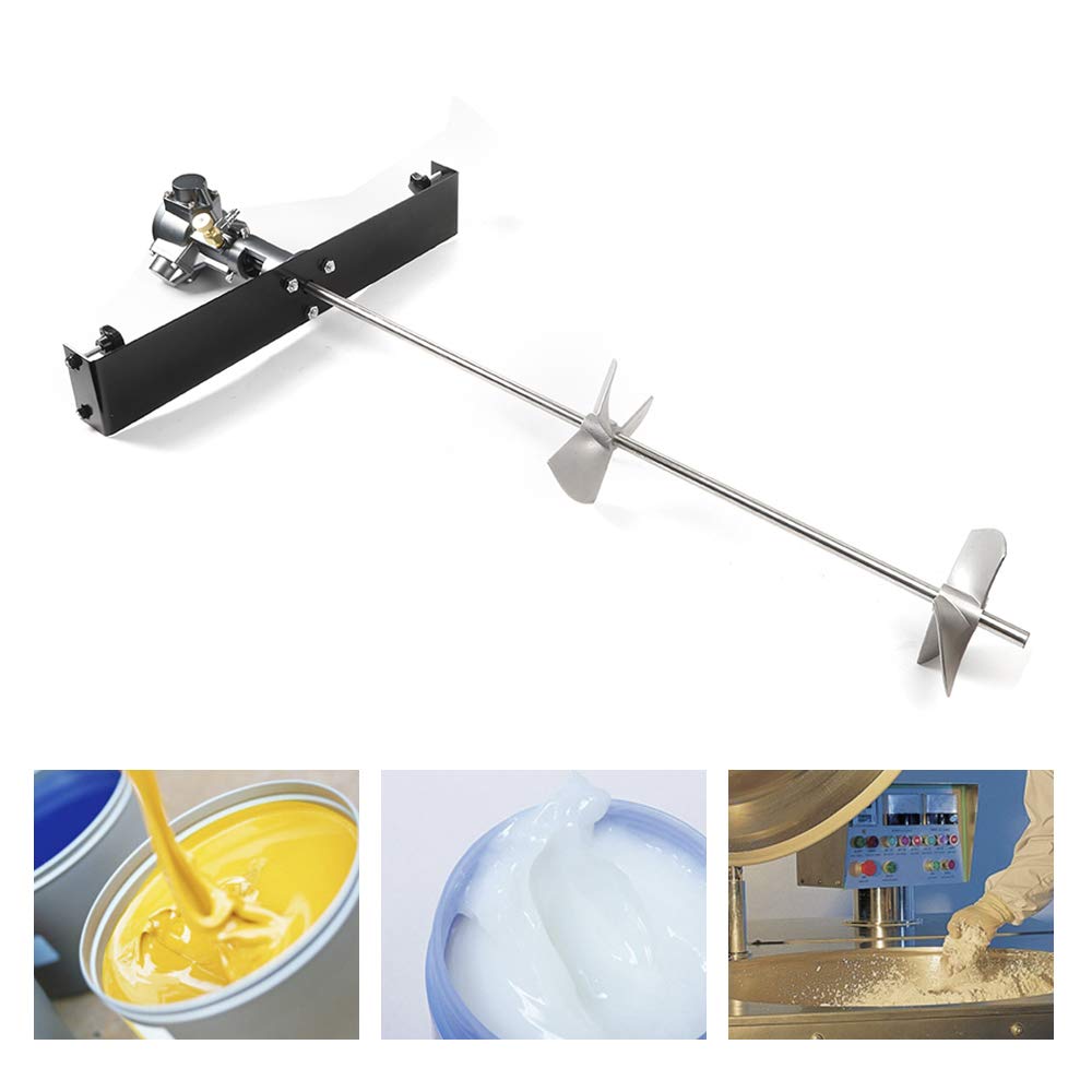 TFCFL 50 Gallon Pneumatic Mixer Tank Barrel Mixing Stirrer 1/2 HP Agitator Paint Coating Mix Tool Industry 1/2HP Paint Cross-bar Mixing Stirrer
