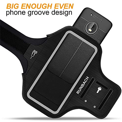 RUNBACH Armband for Motorola Moto G Series/G Power/G Play/Signature/Fusion/Razr/Edge Series (Black) by RUNBACH - Used condition - Image 6