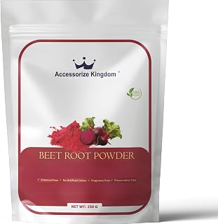 Herbal Face Pack Powder | 100% Natural & Organic Skincare | For Glowing Skin, Acne Control, Anti-Aging | All Skin Types | (250, Beetroot)