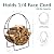 Sunnydaze 40-Inch Outdoor Firewood Rack Hoop - Indoor Round Tubular Steel Fireplace Wood Holder