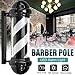 Produktbild 73cm Barber Pole Light Rotierenden Beleuchtung Schwarz weiß Streifen Friseur Pole Lampe für Friseur-Salons und Barber-Shops