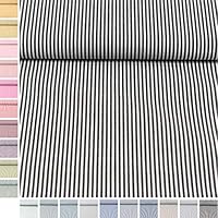 Morbido Tessuto Di Cotone Grigio A Righe 3 Mm, 125 G/m², 160 Cm - Foto 8