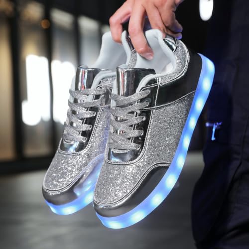 Image of YuanRoad Unisex LED Shoes Light Up Sneakers with USB Charging Dancing Shoes