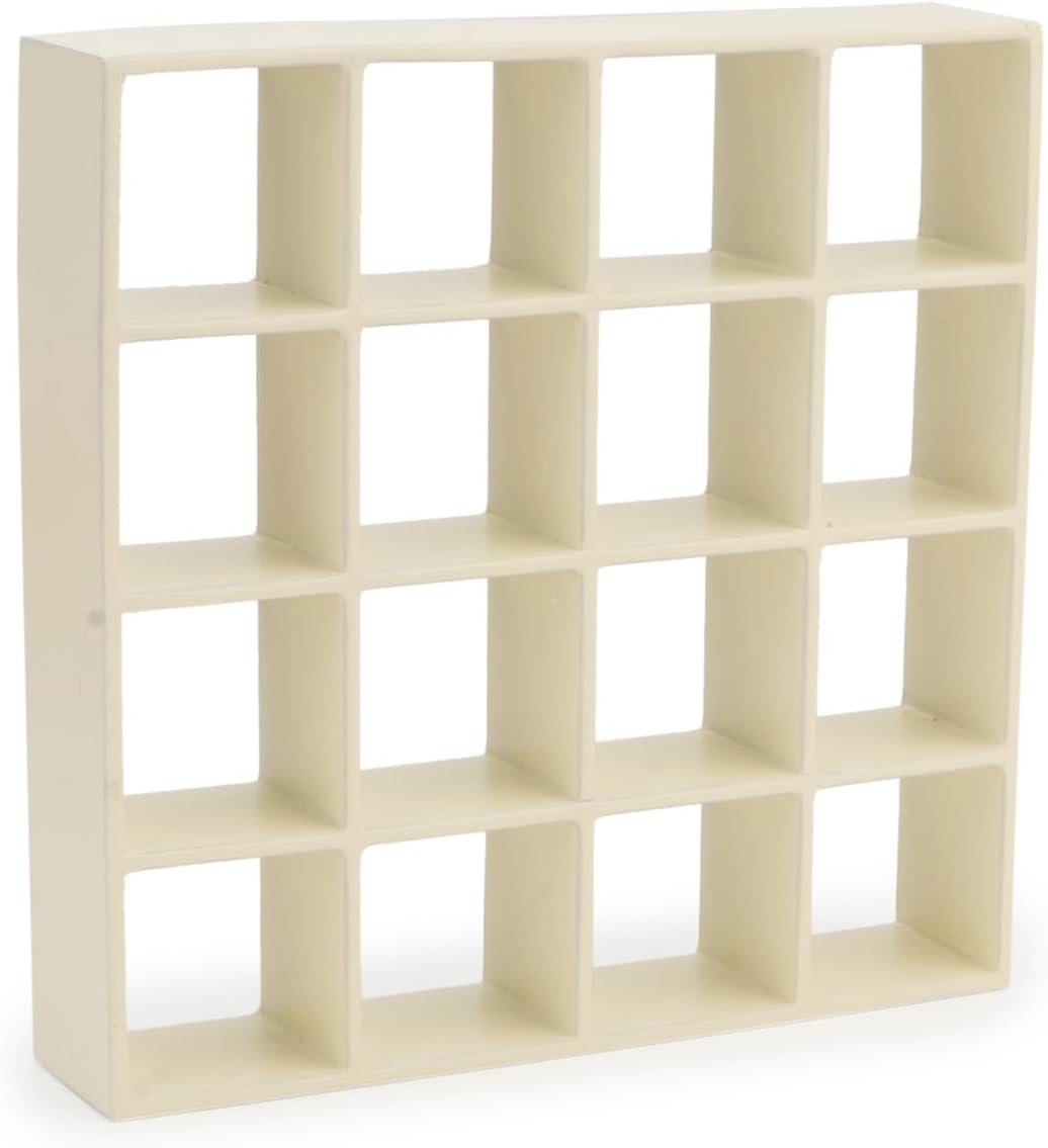 Amazon.com: Miniature Furniture Wooden Storage Rack 16 Grid Shelves 1: ...