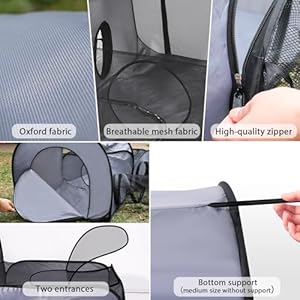 Pet-Playpen-with-Surround-Tunnel-OutdoorIndoor-Cat-Playpen-with-Breathable-Soft-SidesCat-Enclosure-Tent-for-Small-Animals-Portable-Cat-Tent-with-Carry-Bag-Medium - Cucciolini Doodles   Pet-Playpen-with-Surround-Tunnel-OutdoorIndoor-Cat-Playpen-with-Breathable-Soft-SidesCat-Enclosure-Tent-for-Small-Animals-Portable-Cat-Tent-with-Carry-Bag-Medium