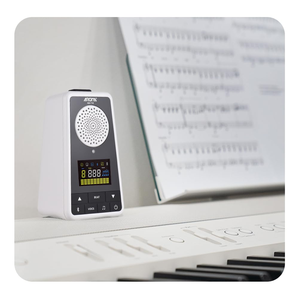metronom gitarowy metronom metronom do fortepianu tuner metronomu cyfrowy metronom metronom do gitary AROMA 2 w 1 Metronom BT głośnik do gitary fortepianu bębna skrzypce akumulator cyfrowy