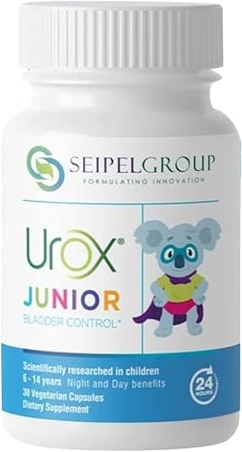 UROX Junior Natural Control de la Vejiga - Enuresis Nocturnal o Suplementos para Mojar la Cama, 30 Cápsulas Vegetarianas (30)