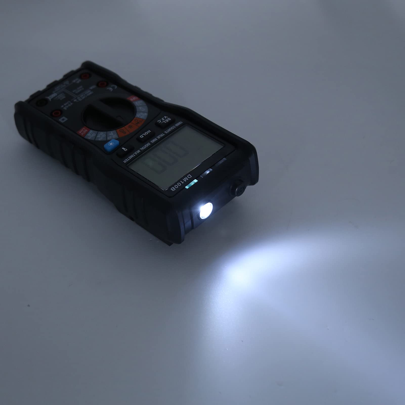 Gonetre Digitalmultimeter DM100B, 10.000 Zählungen, Hohe Genauigkeit mit NCV und Brennfest